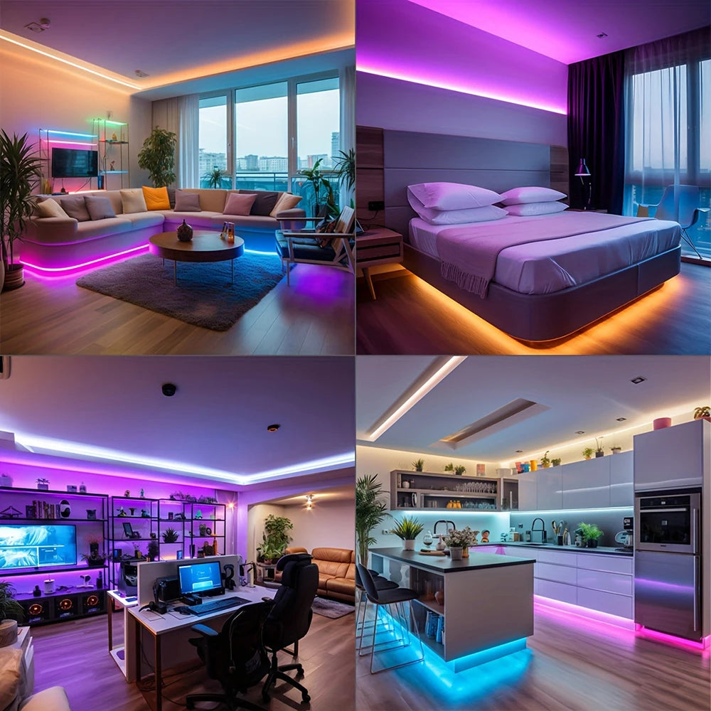 RGB LED Strip Lights | Music Sync, App & Remote Control, Color Changing