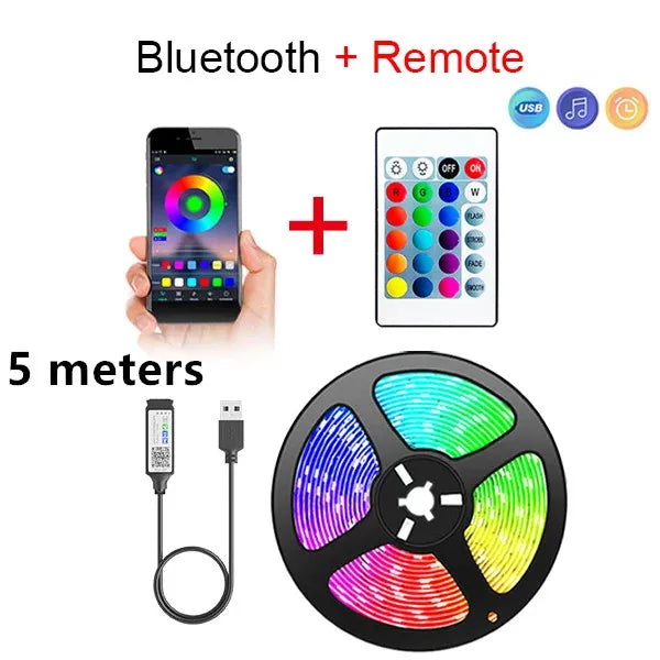 Smart LED Strip Lights | App & Remote Control, RGB Color Changing