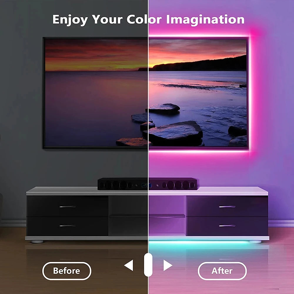Smart LED Strip Lights | App & Remote Control, RGB Color Changing