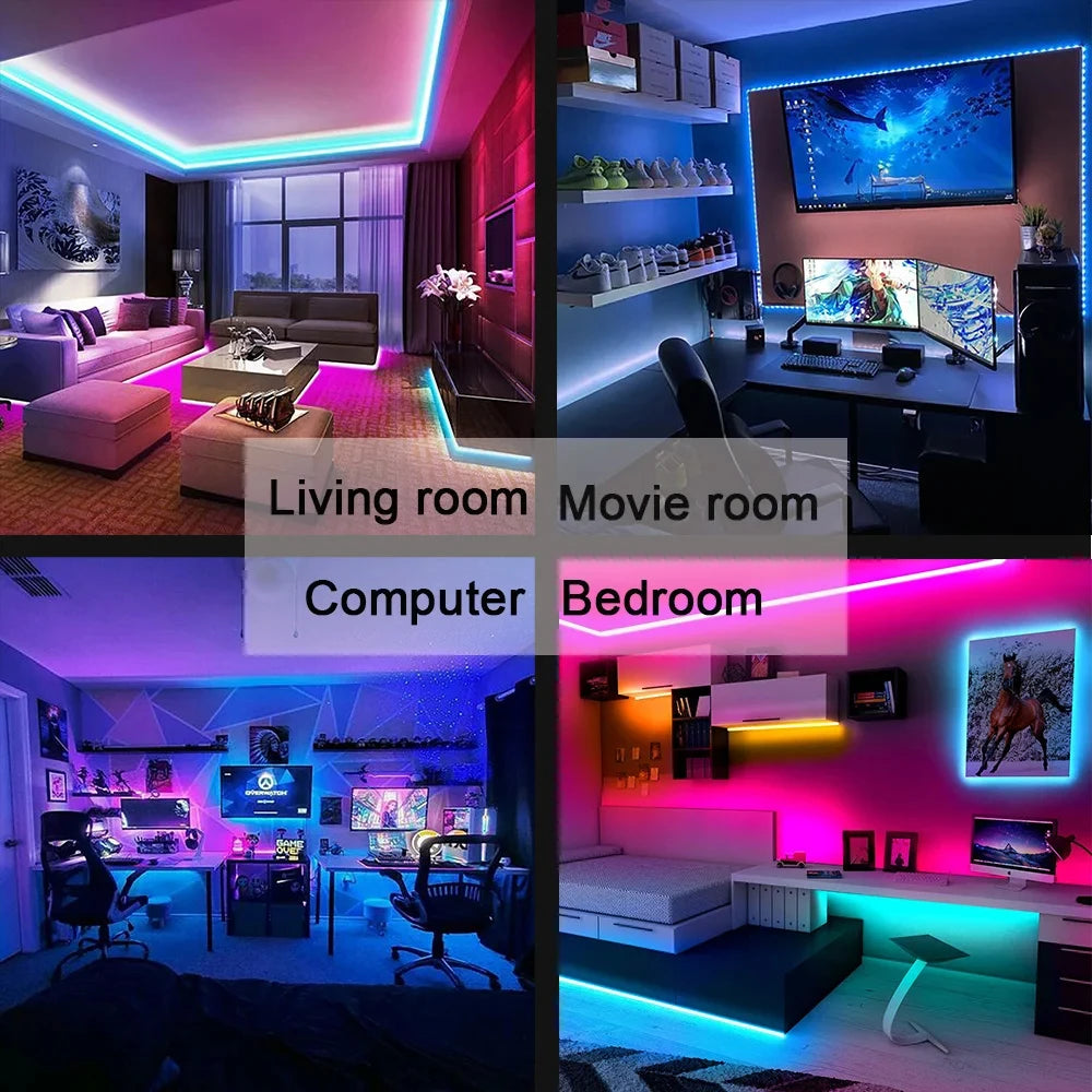 Smart LED Strip Lights | App & Remote Control, RGB Color Changing
