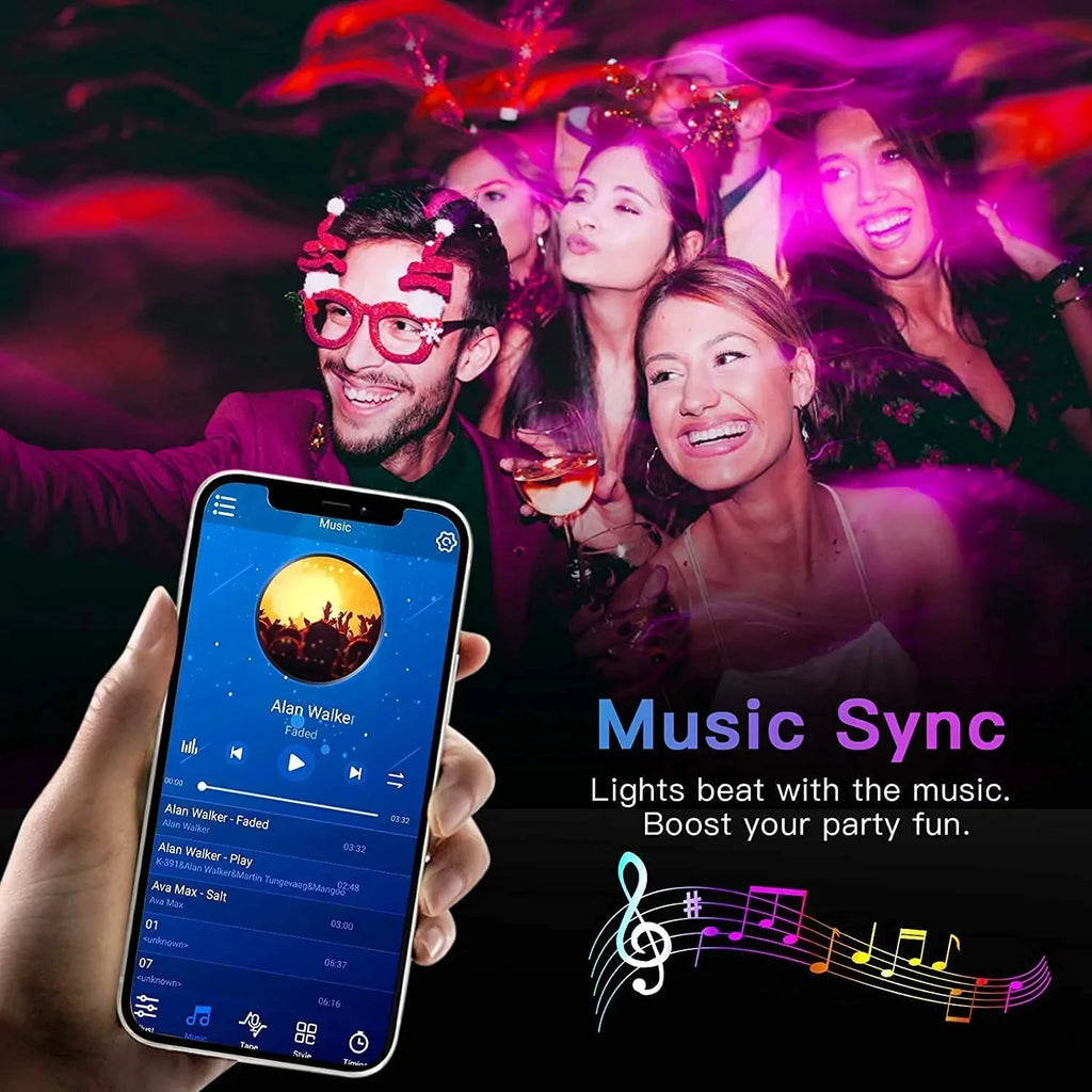 Smart LED Strip Lights | App & Remote Control, RGB Color Changing