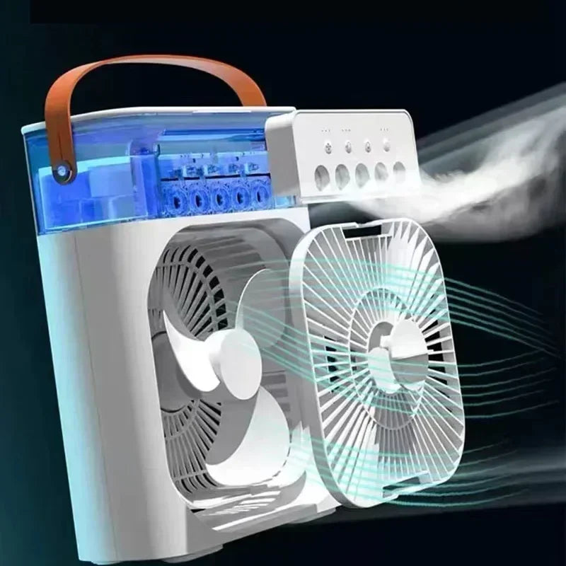 3-in-1 Portable Air Cooler Fan | Humidifier, LED Night Light & USB Powered