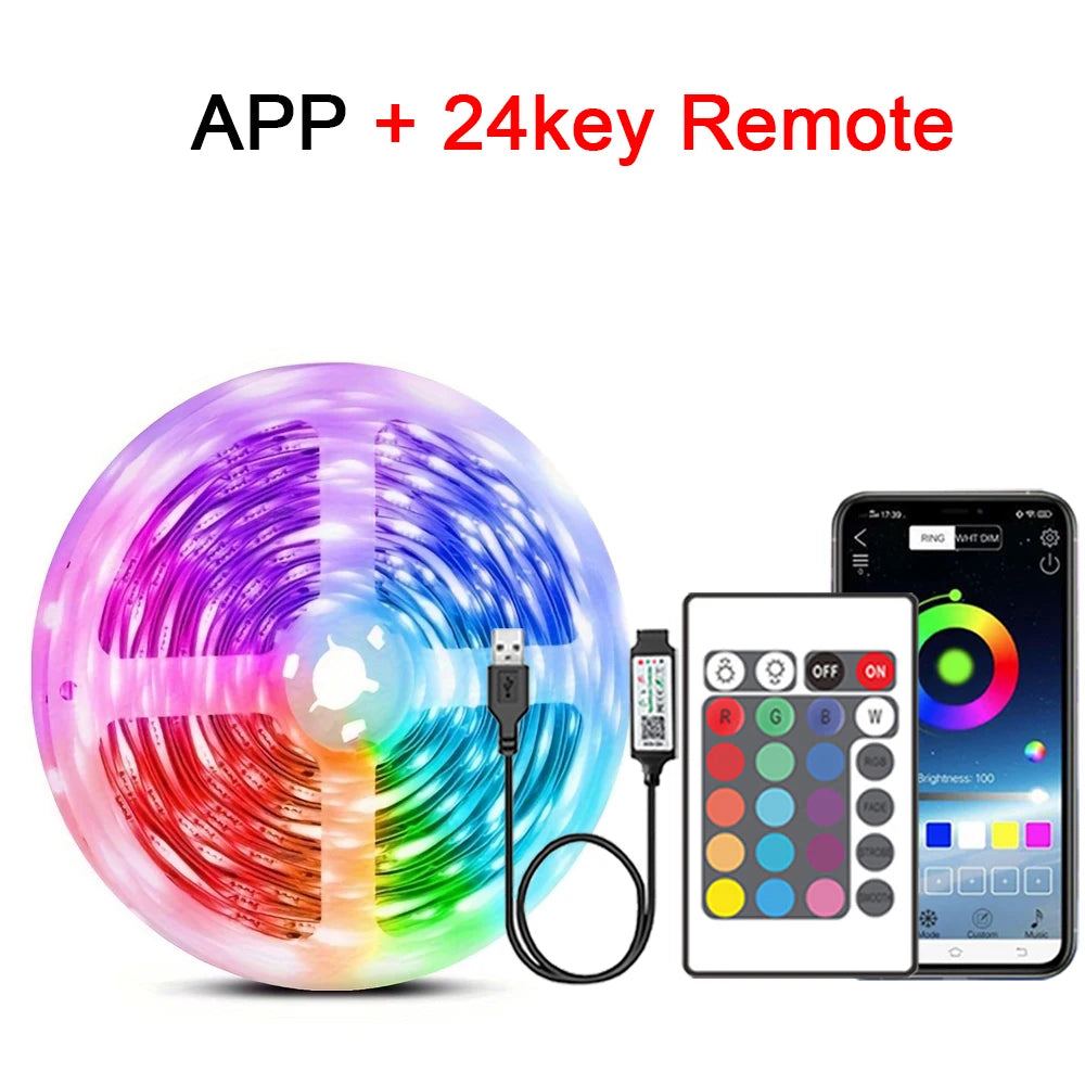 RGB LED Strip Lights | Music Sync, App & Remote Control, Color Changing