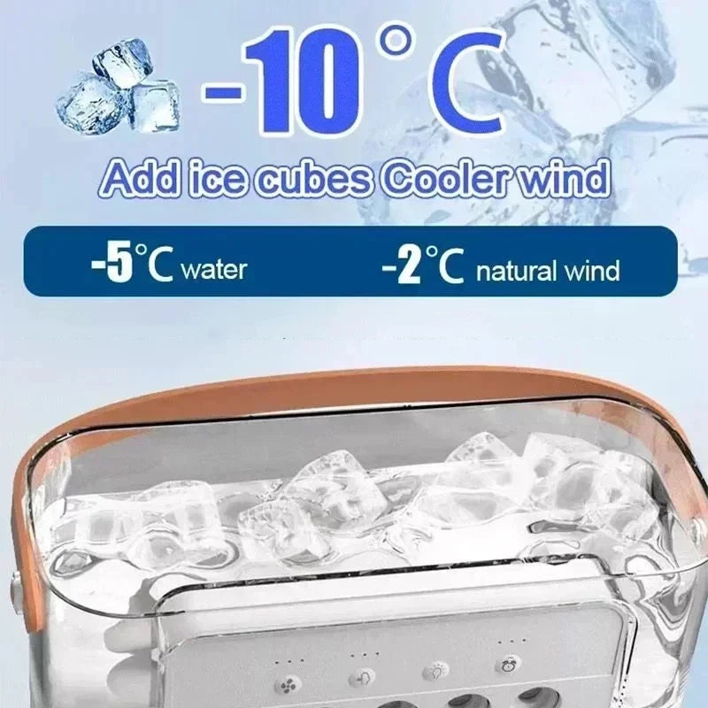 3-in-1 Portable Air Cooler Fan | Humidifier, LED Night Light & USB Powered