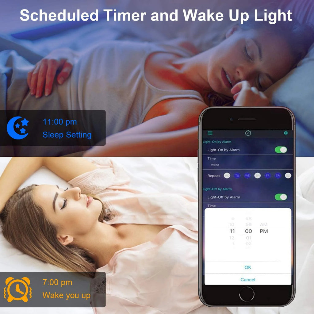 RGB LED Strip Lights | Music Sync, App & Remote Control, Color Changing