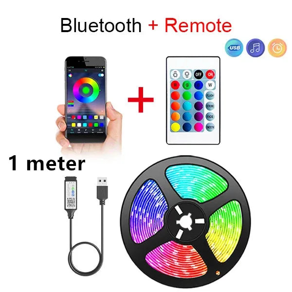 Smart LED Strip Lights | App & Remote Control, RGB Color Changing